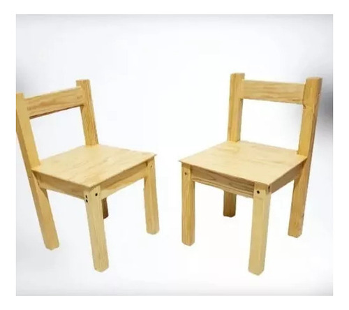 Mesa Y Sillas Para Niños De 1 A 4 Años Natural