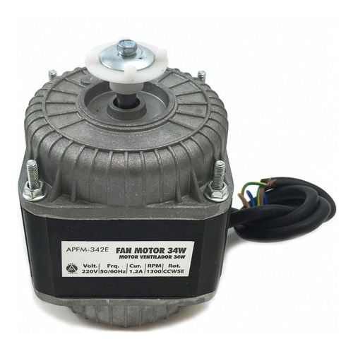 Motor Ventilador 34w 220v Con Aspa Y Base Tipo Motorvenca