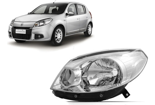 Optica Renault Sandero 2011 2012 2013 2014 Cromada Izq