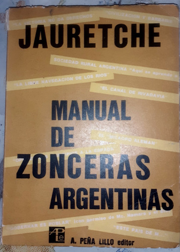 Manual De Zonceras Argentinas Arturo Jauretche