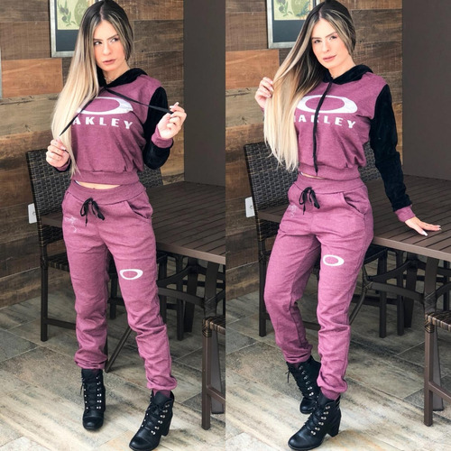 calça moletom veludo feminina