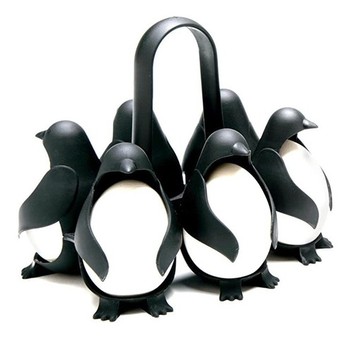 Hervidor, Soporte De Huevos X 6 Unid Figura Pinguino