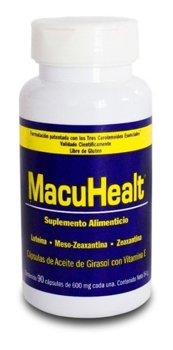 Suplemento en cápsula MacuHealth  zeaxanthin en pote 90 un