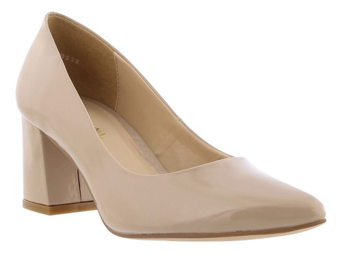 Zapatilla Formal Beige Para Mujer Lady Paulina Verona 16201