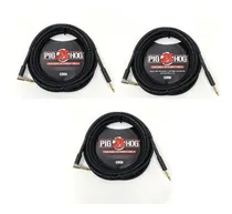 Comprar Cable Plug de 1 Plug plug a 1 Plug plug Pig Hog Ph186r negro de 5.64m - Pack de 3 unidades