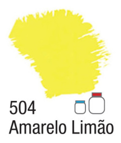 Tinta Acrílica Fosca Nature Colors 60ml Acrilex Cor Amarelo Limão
