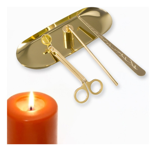 Juego De Accesorios Para Velas 4 En 1 De Regalo