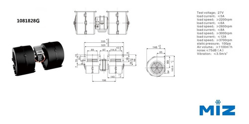 Imagem 4 de 5 de Eletro Ventilador Miz 009-b40-22 24v Spheros Volare Outros