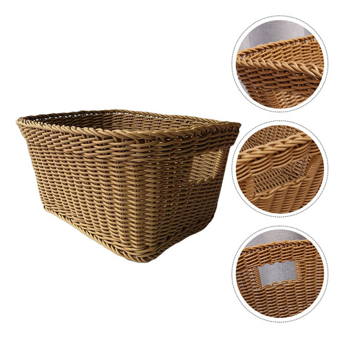 Cesta De Almacenamiento De Ratán Para Ropa