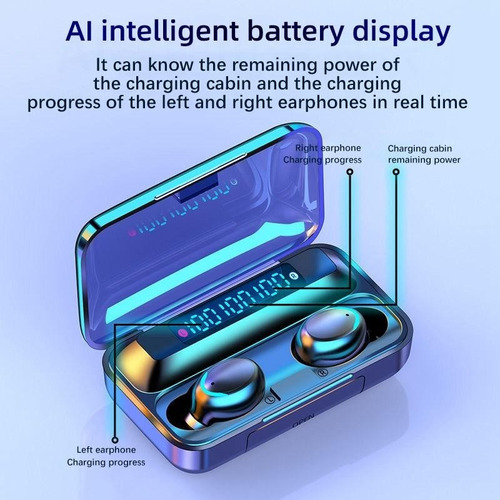 Imagen 7 de 8 de Auriculares Bluetooth Jazak F9 Tactiles + Powerbank 2200mah