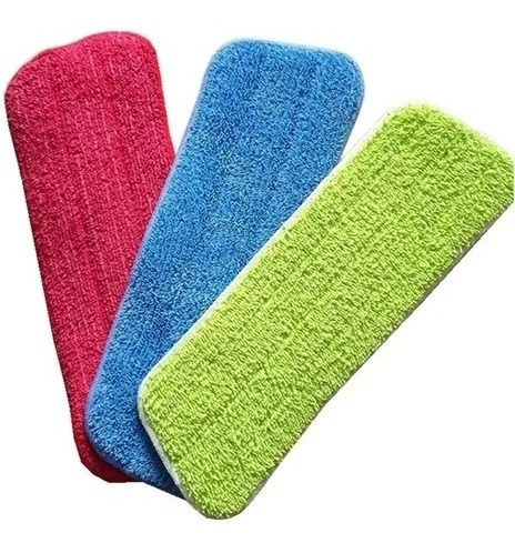 Imagen 4 de 10 de Pack De 3 Repuesto Mopa Trapero Spray Microfibra Lavable X3