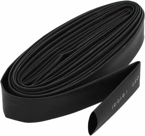 Rollo Termocontractil Thermofit Aislante 13mm Negro 25mts 