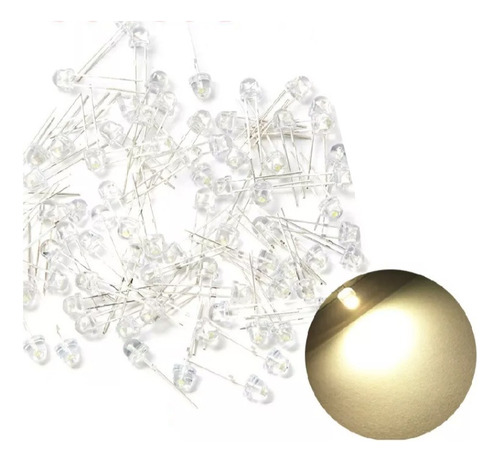 Diodo Led 5mm Angular Luz  Calida  (pack X50)