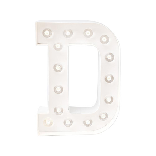 Letra D Carton Decoracion Focos Scrapbook Marquee Letter Hs