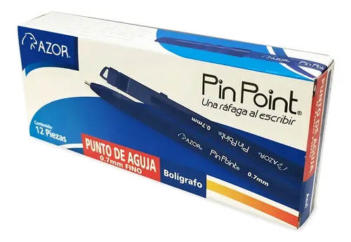Pluma Razor Pluma Lapicero Azor Pin Point Punto Fino 0.7 Mm 12 Piezas Color de la ...