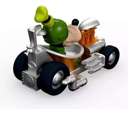 Veículo Carro Em Miniatura Carrinho Colecionável Die Cast Personagem Pateta - Coleção Turma Do Mickey Mouse Aventura Sobre Rodas Disney - Fisher Price Brinquedos