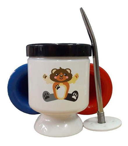 Mate Plastico Oso Gay Bandera Bear Cariñoso