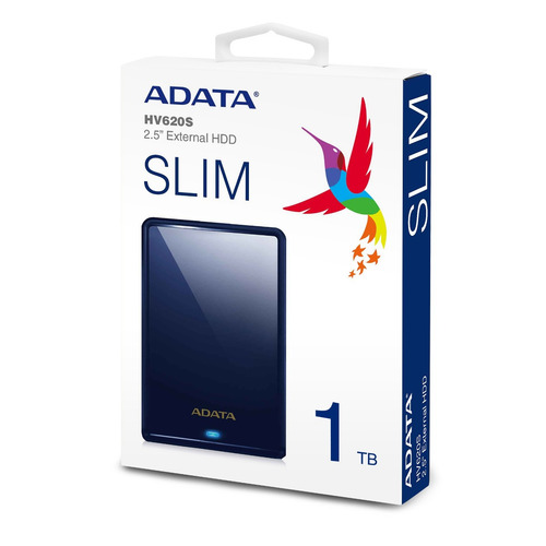 Disco Duro Externo Adata Hv620s Slim 1tb Usb 3.0 Azul