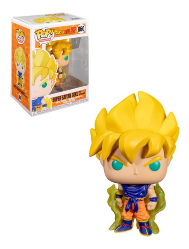 Imagen 2 de 4 de Figura De Acción Dragon Ball Z Goku Super Saiyan 3807 De Funko Pop! Animation