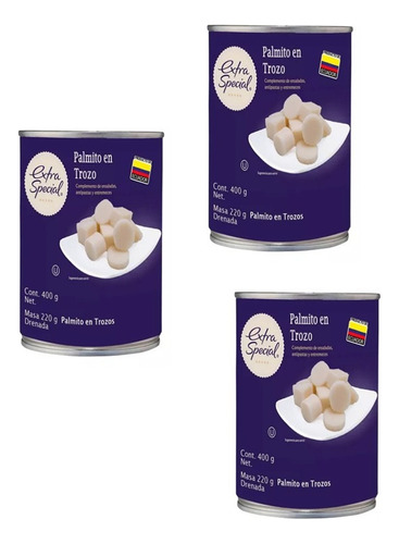 Palmito Ecuatoriano Importado En Trozo Lata