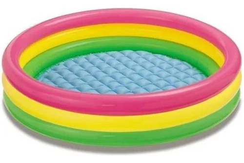 Piscina Infantil Inflável Colorida 120cm 395 Litros Pvc