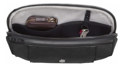 Imagen 5 de 6 de Bolso Negro Tipo Cangurera Victorinox