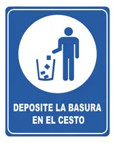 Comprar Señal En Coroplast Letrero Deposite La Basura En El Cesto