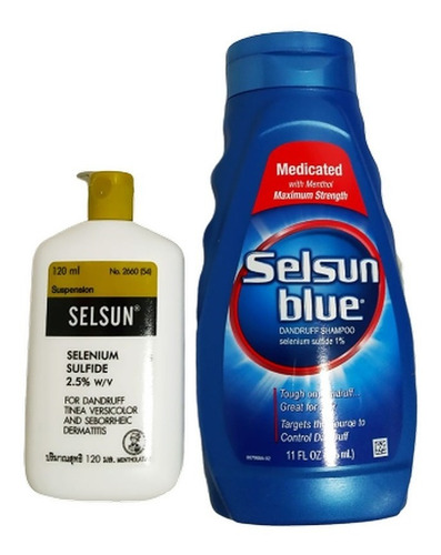 Selsun Amarillo Dorado Y Selsun Azul T - mL a $858