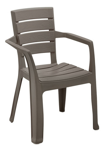 Silla Barú Con Brazos Rimax X 6 Und Color Mocca