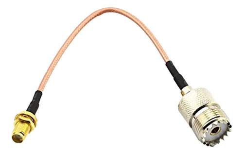 Imagen 8 de 11 de Cable De Antena Coaxial, Sma Macho A Uhf Hembra / Hembra