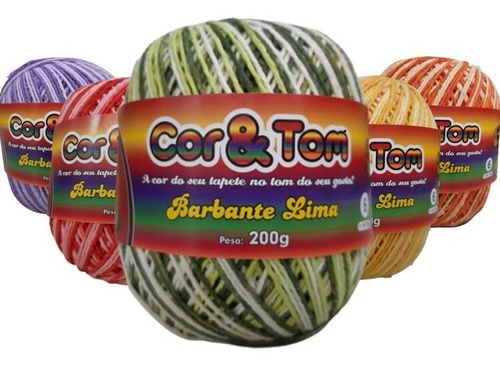 Barbante Lima Multicolor 5 Un Cor E Tom 200g   N6