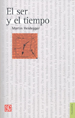 Libro - Libro El Ser Y El Tiempo - Martín Heidegger - Fce, 