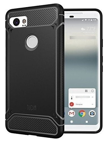 Funda Protectora Bumper Para Google Pixel 2 Xl  Color Negro