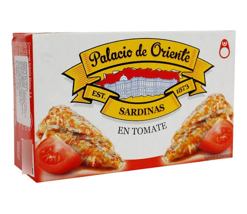 3pz Sardinas En Salsa De Tomate Palacio Oriente Gourmet