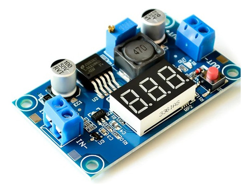 Regulador De Tensão Ajustável Lm2596 Dc-dc Display Step Down