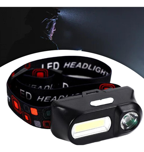 Linterna Frontal Led, 6 Modelos Cob/xpe, Recargable, Faro