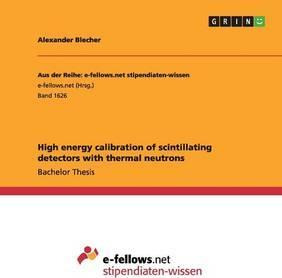 Libro High Energy Calibration Of Scintillating Detectors ...