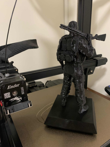 Boneco Smoke Raimbow Six Siege - Impressão 3d 20cm