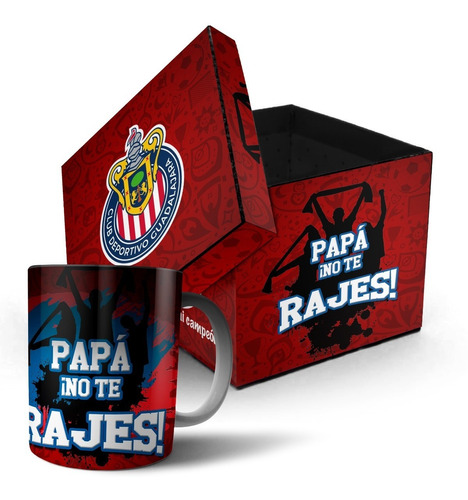 Taza Mágica Personalizada Chivas Regalo Dia Del Padre