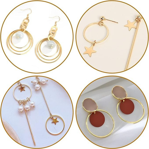 Bisuteria Para Hacer Aretes Aros Modernos Para Manualidades