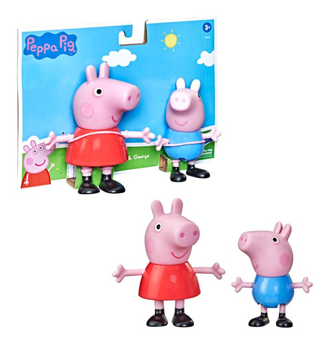 Figuras Peppa Pig Peppa Y George 12 Cm Universo Binario