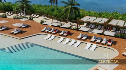 Departamento En Venta Cancún. Bvg Grand Island De 1 Recámara Vista Al Mar Y Laguna. Zona Hotelera