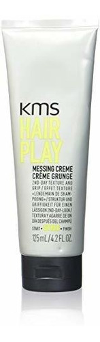 Kms Hairplay Messing Crema Textura Segundo Día Y Grip, Sensa