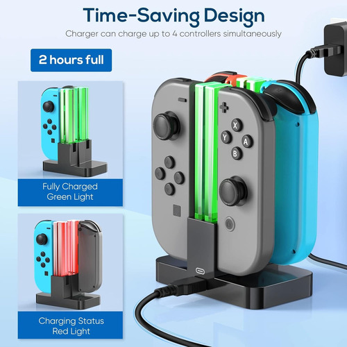 Reemplazo De Base De Carga Interruptor, Cargador Para Switch