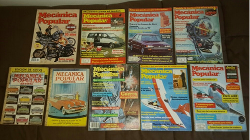 Lote Revista Mecanica Popular Retro Vintage