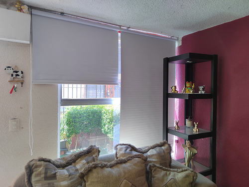 Persiana Blackout Opaca 100% Para Ventana Enrollable Blanco