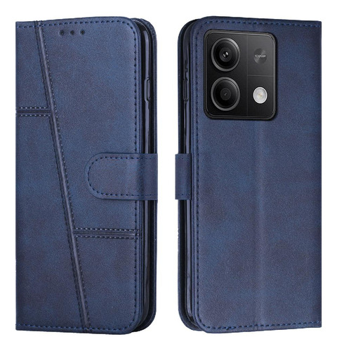 Compatible Xiaomi Redmi Note 13 Wallet Case Pu Line Términos