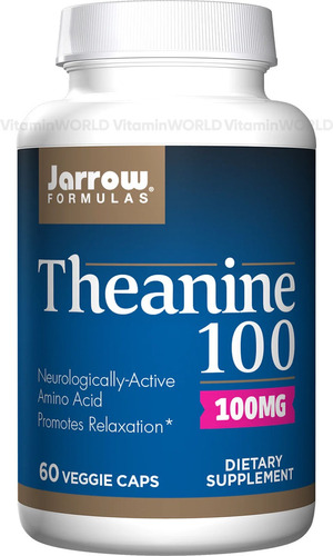 Jarrow Formulas Teanina 100, 100 Mg 60 Cápsulas