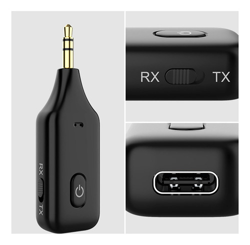 Receptor De Audio Bluetooth Transmisor Adaptador 3.5 Aux