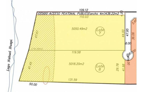 Imagen 16 de 16 de Villa La Angostura - Bahia Manzano - Lote En Venta Con Costa De Lago - 5050m2